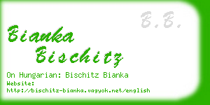 bianka bischitz business card